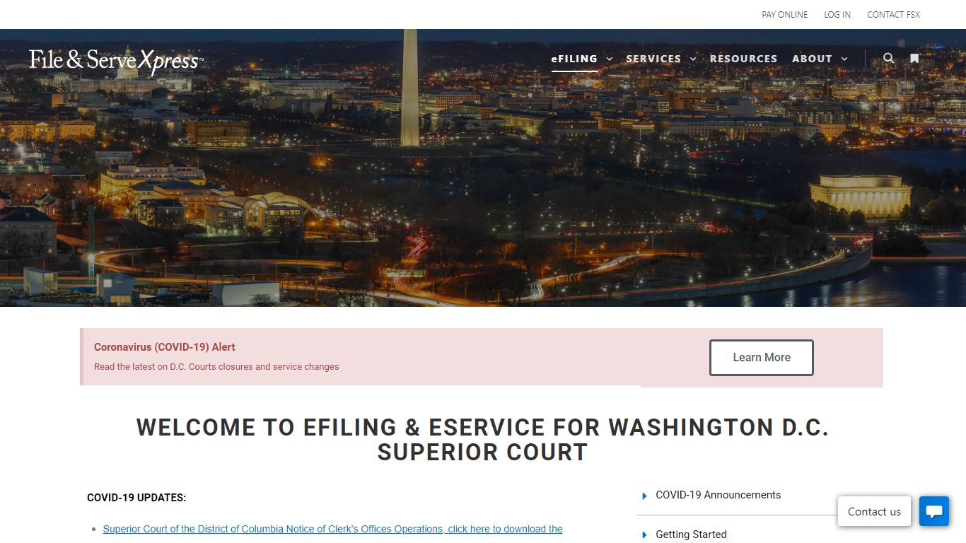 Washington, D.C. - File & ServeXpress